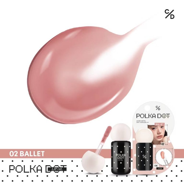 Cathy doll polka dot lip oil เคที่ดอลล์ โพลก้าดอทลิปออยล์ 2.5g - 02. ballet