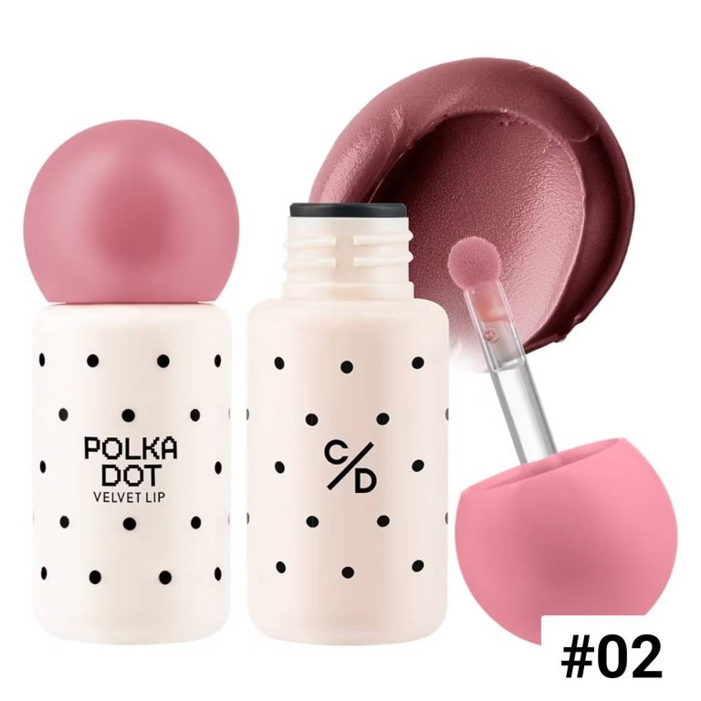 Cathy doll polka dot velvet lip เคที่ดอลล์ โพลก้าดอทเวลเวทลิป 3g - 02. coral