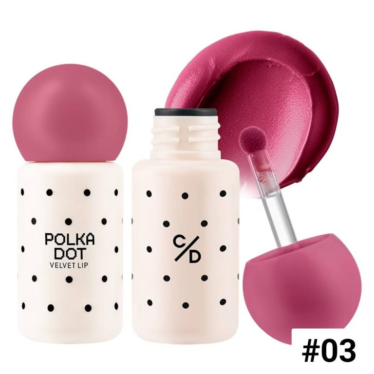 Cathy doll polka dot velvet lip เคที่ดอลล์ โพลก้าดอทเวลเวทลิป 3g - 03. bloom