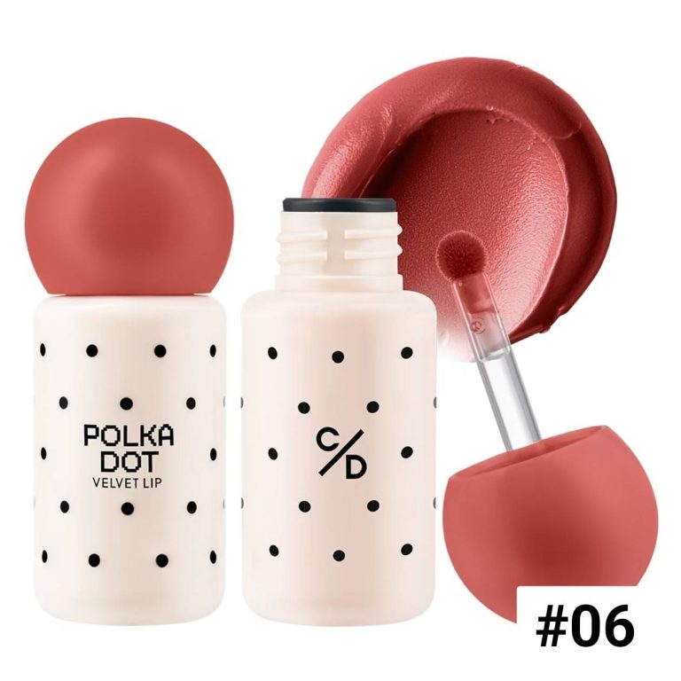 Cathy doll polka dot velvet lip เคที่ดอลล์ โพลก้าดอทเวลเวทลิป 3g - 06. mellow