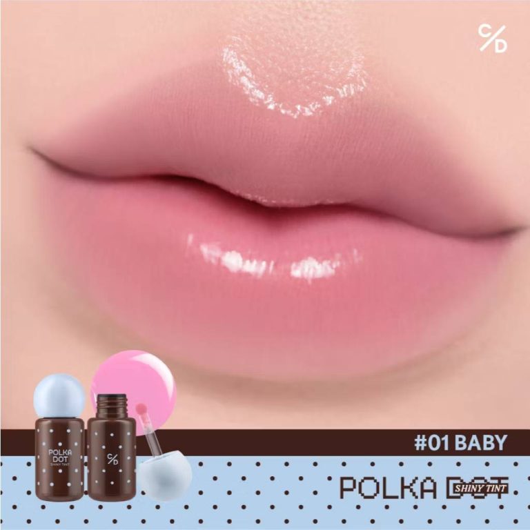 Cathy doll polka dot shiny tint เคที่ดอลล์ โพลก้าดอทไซน์นี่ทิ้นท์ 3g - 01. baby