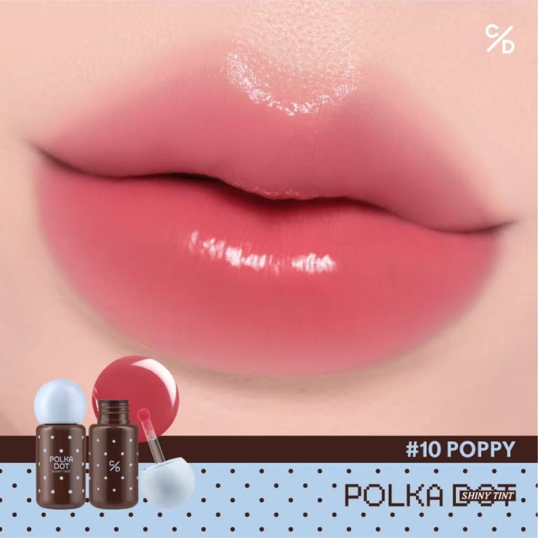Cathy doll polka dot shiny tint เคที่ดอลล์ โพลก้าดอทไซน์นี่ทิ้นท์ 3g - 10. poppy