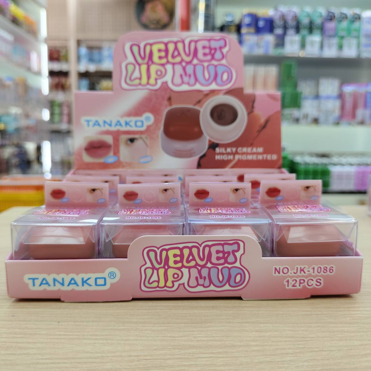 JK1086 Tanako Velvet lip mud ทานาโกะ เวลเวท ลิป มัด 5g