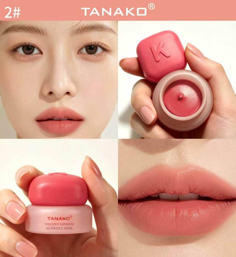 JK1086 Tanako Velvet lip mud ทานาโกะ เวลเวท ลิป มัด 5g - 02. dewy coral