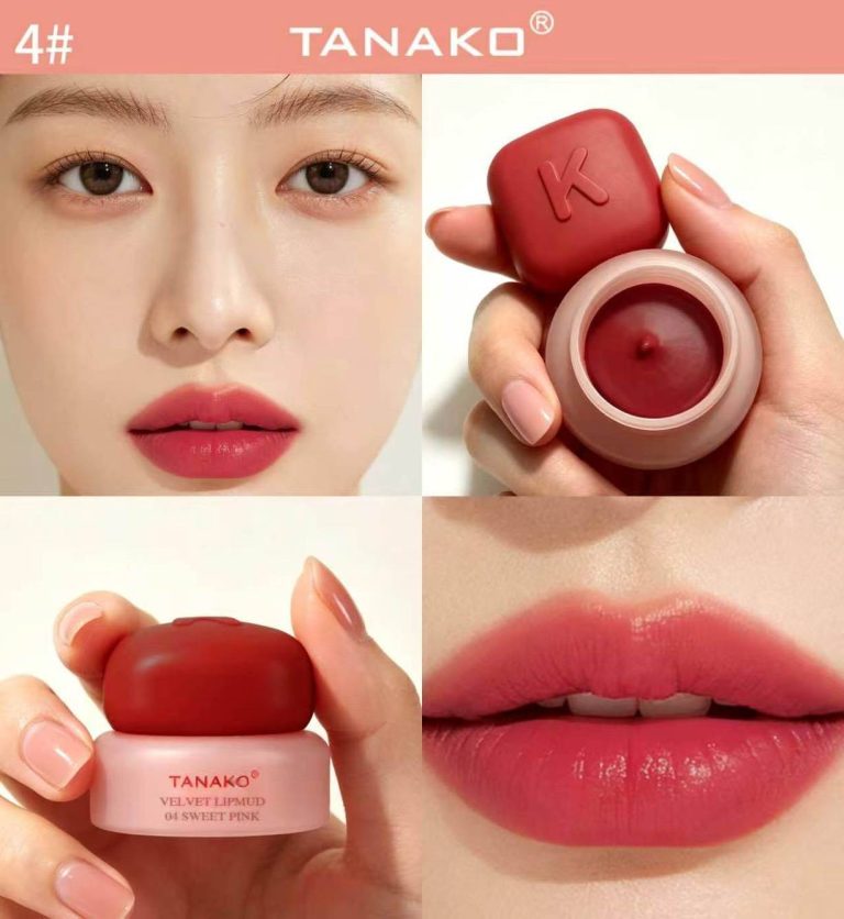 JK1086 Tanako Velvet lip mud ทานาโกะ เวลเวท ลิป มัด 5g - 04. mighty ruby