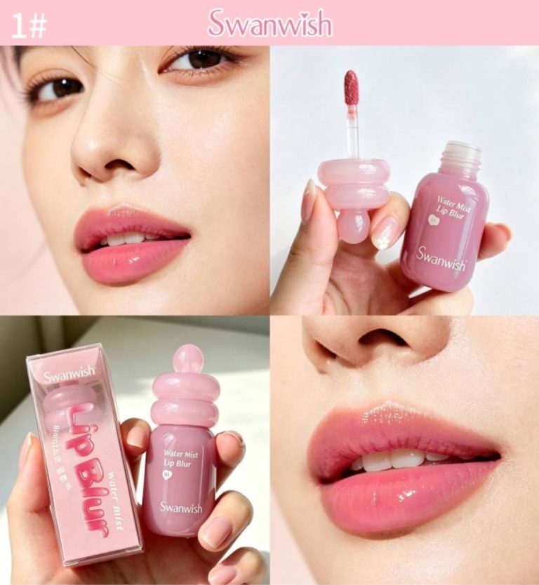 SW2031 Swanwish water mist lip blur สวอนวิช วอเตอร์ มิสท์ลิป 5ml - 01. heney pink