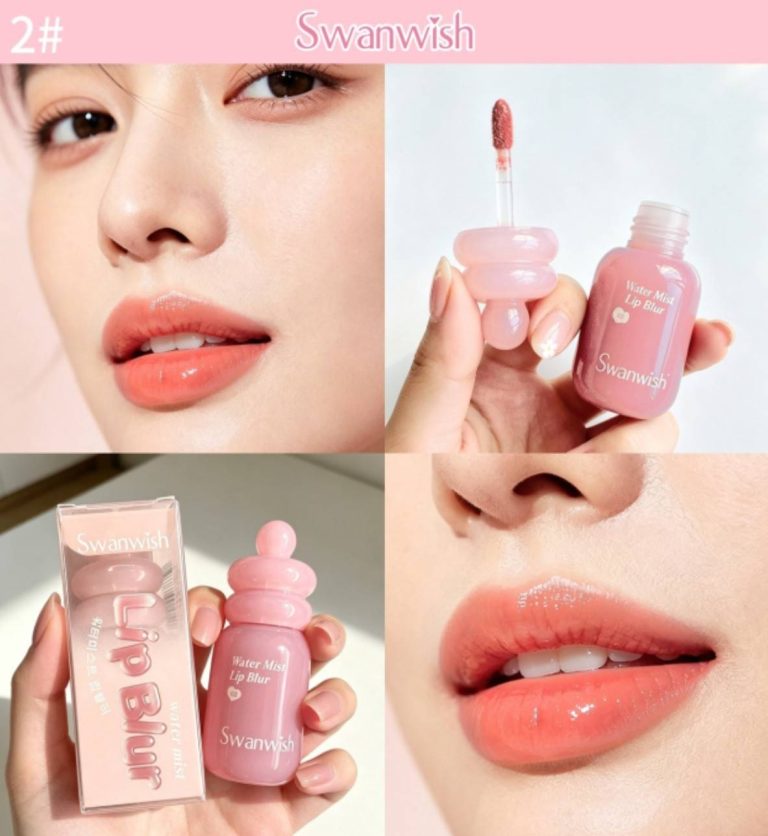 SW2031 Swanwish water mist lip blur สวอนวิช วอเตอร์ มิสท์ลิป 5ml - 02. love peach