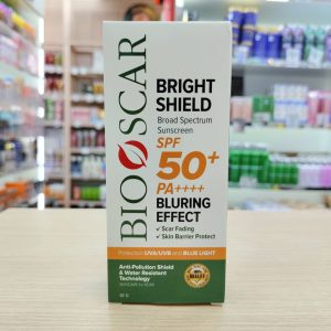 BIOSCAR BRIGHT SHIELD BROAD SPECTRUM SUNSCREEN ไบโอสการ์ไบร์ท ซีลด์ บรอด สเปกตรัม ซันสกรีน SPF50 PA++++ 50g