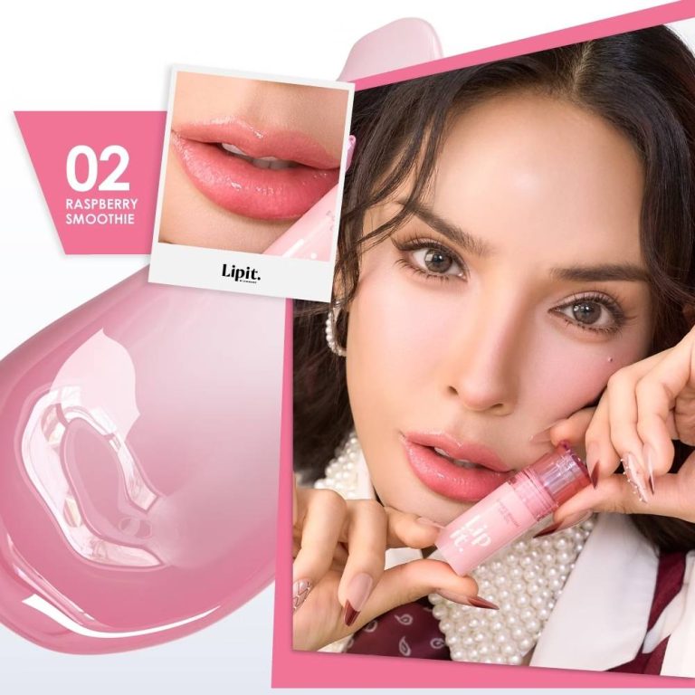 Lipit shake brush lip oil ลิปอิท เชคบรัชลิปออย์ 4g - 02. Raspberry smoothie