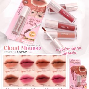 N434 Nee cara cloud mousse liquid lipstick นีคาร่า คลาวด์ มูสลิปสติก 3g