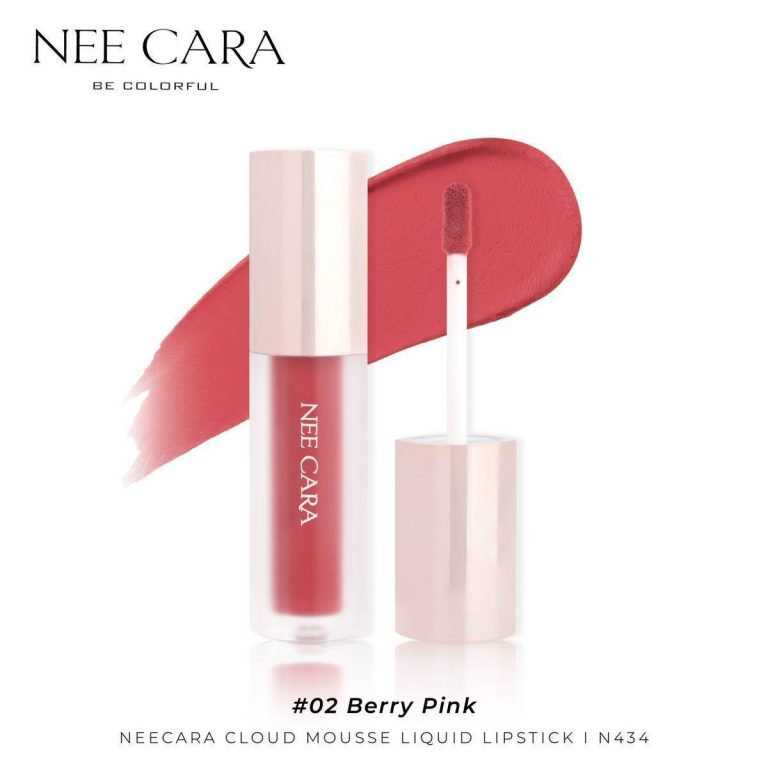 N434 Nee cara cloud mousse liquid lipstick นีคาร่า คลาวด์ มูสลิปสติก 3g - เบอร์02