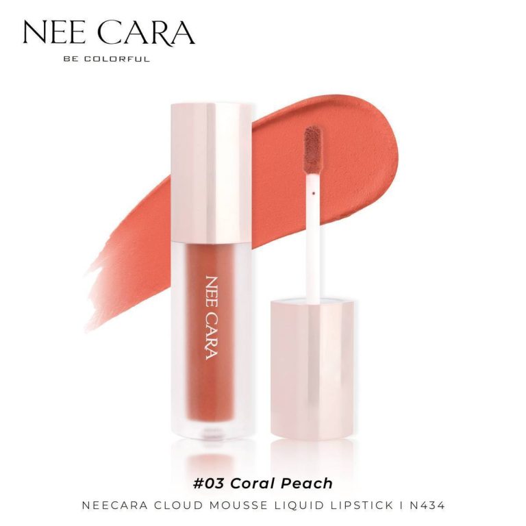 N434 Nee cara cloud mousse liquid lipstick นีคาร่า คลาวด์ มูสลิปสติก 3g - เบอร์03