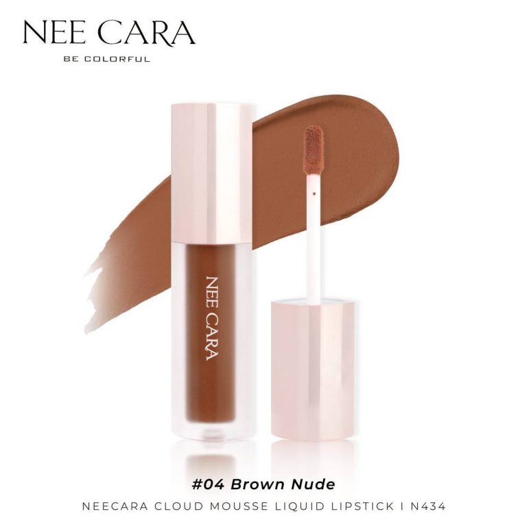 N434 Nee cara cloud mousse liquid lipstick นีคาร่า คลาวด์ มูสลิปสติก 3g - เบอร์04