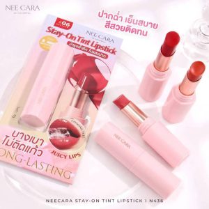 N436 Nee cara be colorful stay-on tint lipstick นี คารา บี คัลเลอร์ฟูล สเตย์-ออน ทินต์ ลิปสติก 4g