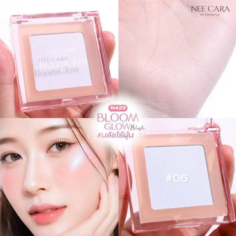 N429 Nee cara be colorful bloom glow blush นี คารา บี คัลเลอร์ฟูล บลูม โกลว์ บลัช 7g - 06. Pearl lce