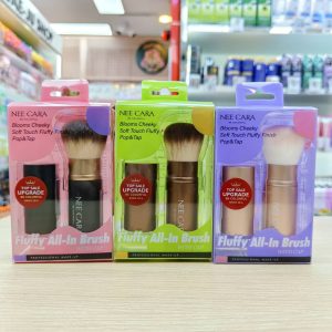 N457 Nee cara fluffy all-in brush with cap นีคาร่า แปรงปัดแก้ม 3สี