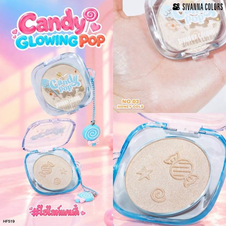HF519 Sivanna color candy glowing pop ซีเวนน่า คัลเลอร์ส แคนดี้ โกลว์อิ้ง บลัช 4.5g - 02. Honey gold