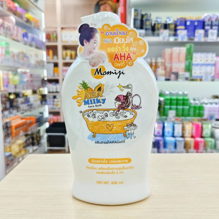 MJ-015 MOMiJi Milky Aura Bath โมมิจิ ครีมอาบน้ำ 850ml - 01. AHA milkl