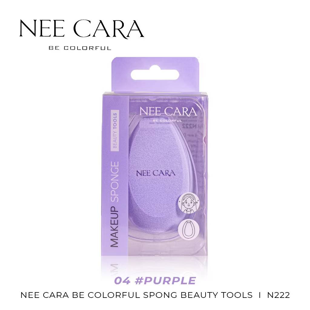 N222 NEE CARA colrful sponge นีคาร่า บีคัลเลอร์ฟูล ผลิตภัณฑ์ฟองน้ำสำหรับแต่งหน้า