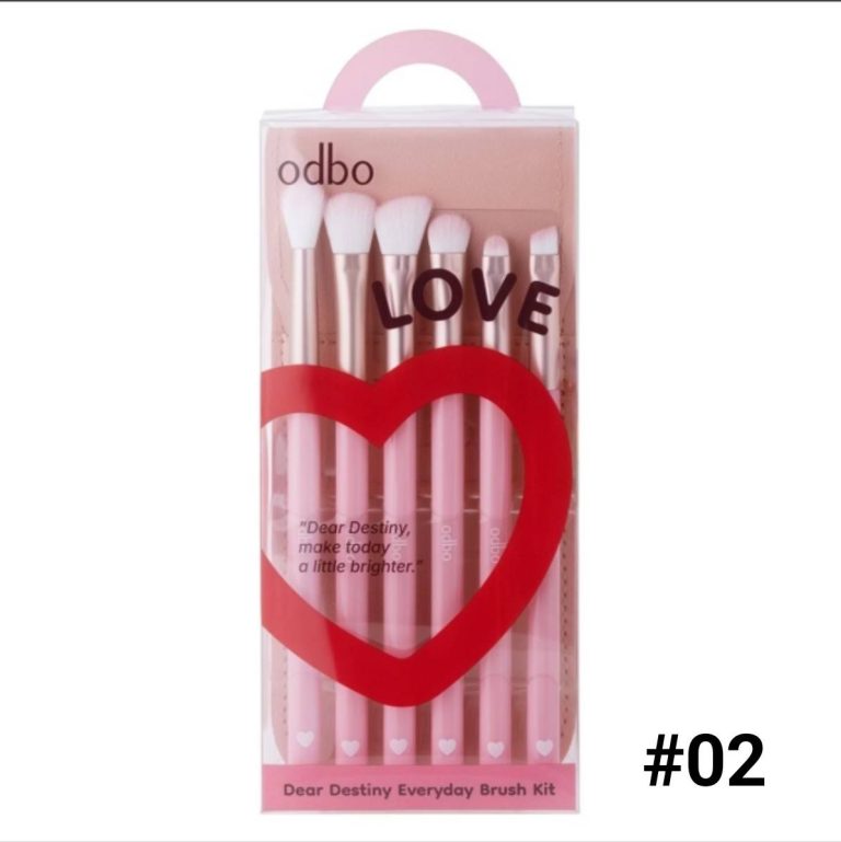 OD8085 odbo dear destiny ชุดแปรงโอดีบีโอ 4สี 95g - 02. Love สีชมพู