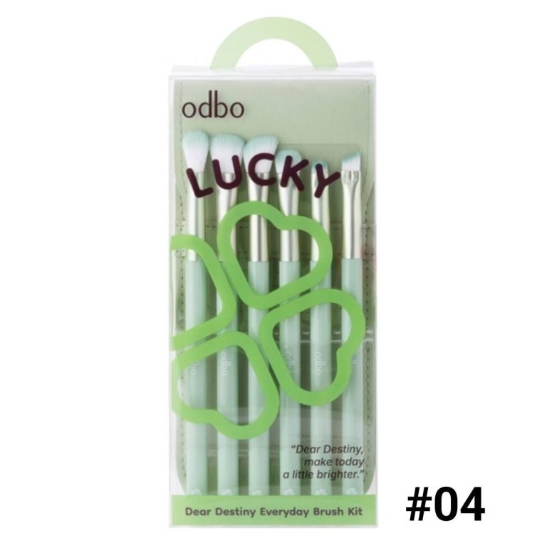 OD8085 odbo dear destiny ชุดแปรงโอดีบีโอ 4สี 95g - 04. Lucky สีเขียว